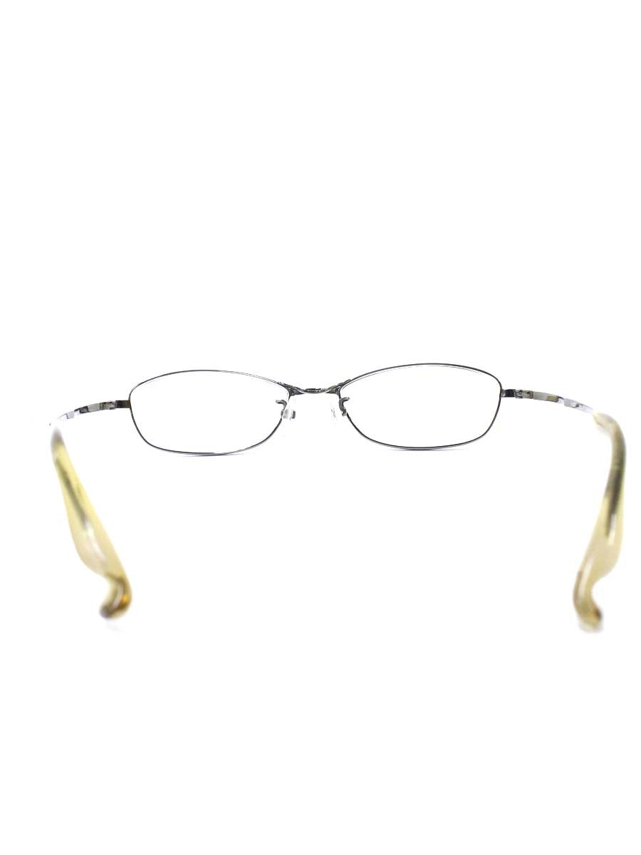 フォーナインズ S-620T メガネ メタルシルバー/ライトブラウン メタルフレーム フルリム スクエア ITKFOHS7WFFU