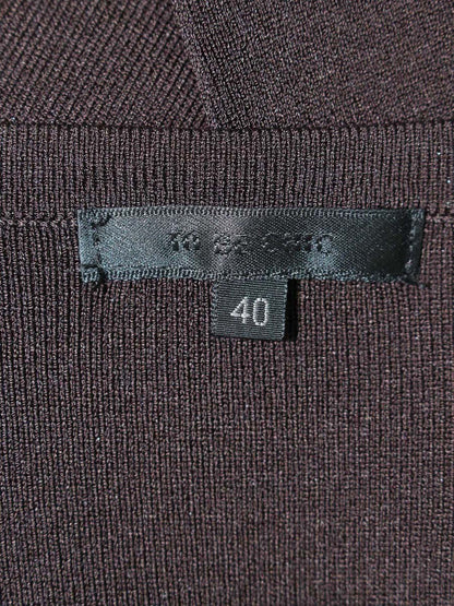 トゥービーシック W5F02-818-55 カーディガン 40 ブラウン ニット ジップアップ ITTNVYD7OZYC