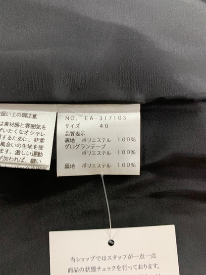 エムズグレイシー カメリア柄タックスカート 317103 スカート 40 ブラック ITGAMN13J618