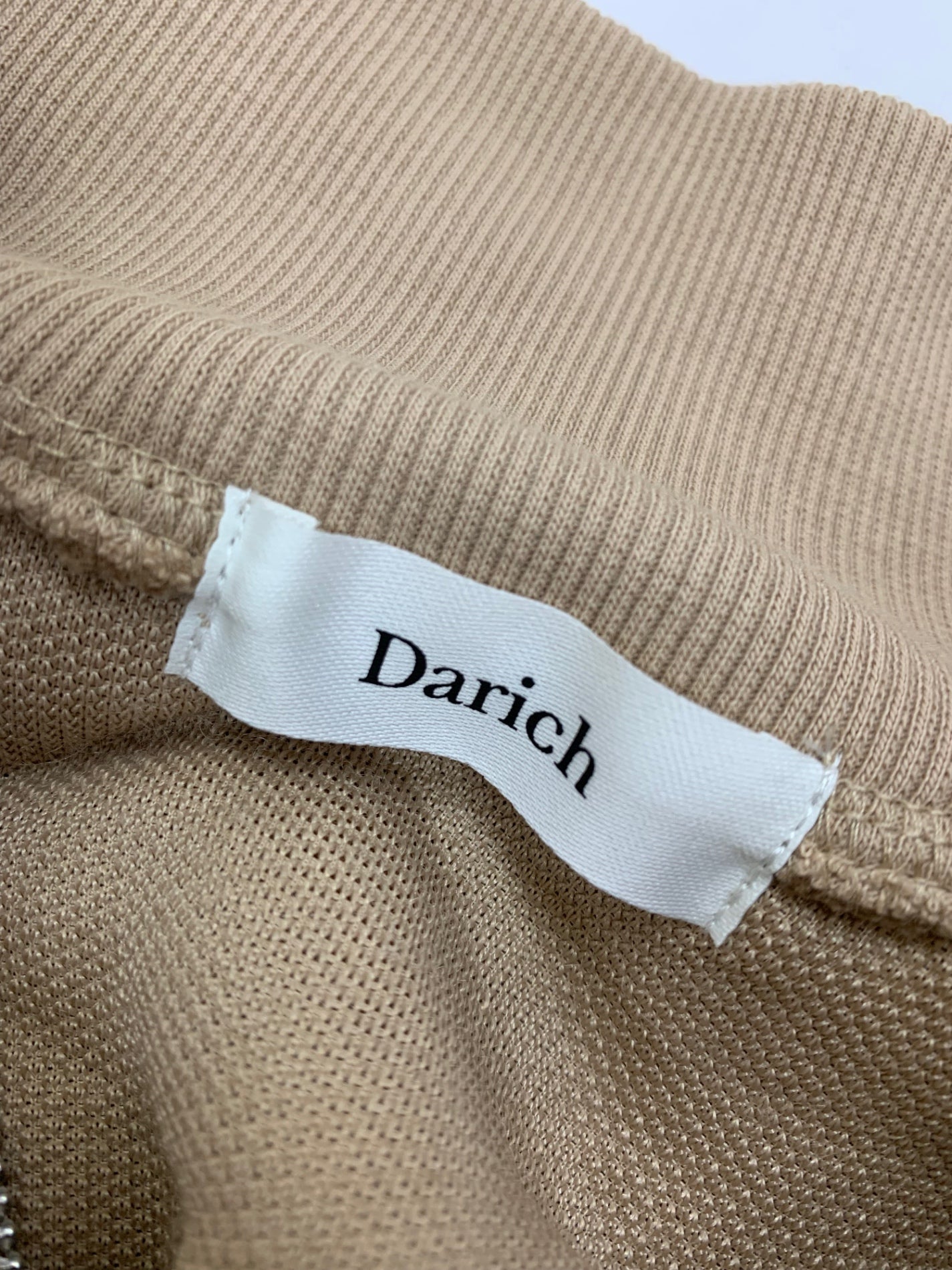 ダーリッチ 112443005 112442015 セットアップ FREE-L ベージュ ボア コンビ リボン セットアップ ITM5JBOOMNTJ 【SALE】