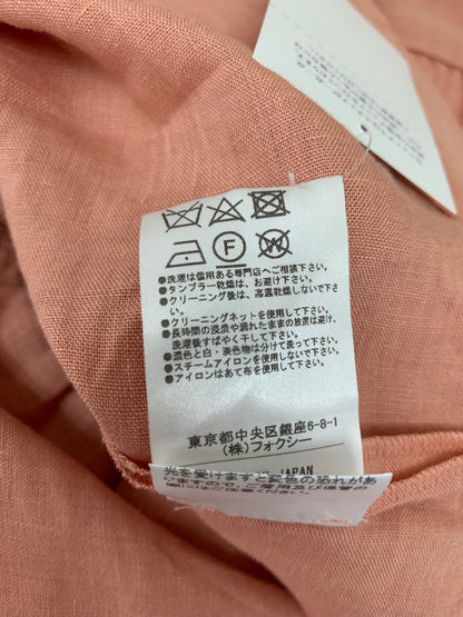 フォクシーブティック Dress Eze 42828 ワンピース 38 ピンク 麻 リネン ITMAEVZPQFVC