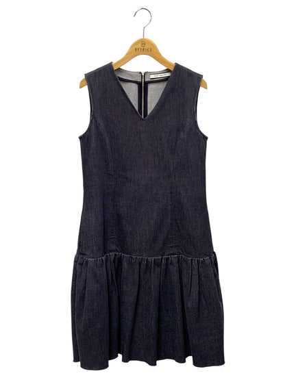 フォクシーニューヨーク 39368 ワンピース 38 ネイビー デニム フリル IT8N37Y6PRFO