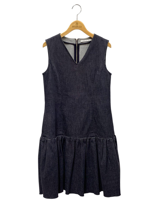 フォクシーニューヨーク 39368 ワンピース 38 ネイビー デニム フリル IT8N37Y6PRFO