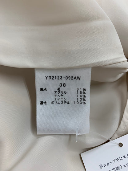 ヨリ YR2123-092AW スカート 38 ベージュ ウール モヘヤ混 フレア IT7V5CQO45YO 【SALE】