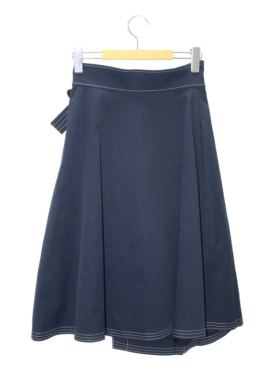 エムズグレイシー Asymmetry Skirt 917136 スカート 36 ネイビー アシンメトリー IT0UPGQRJSDS