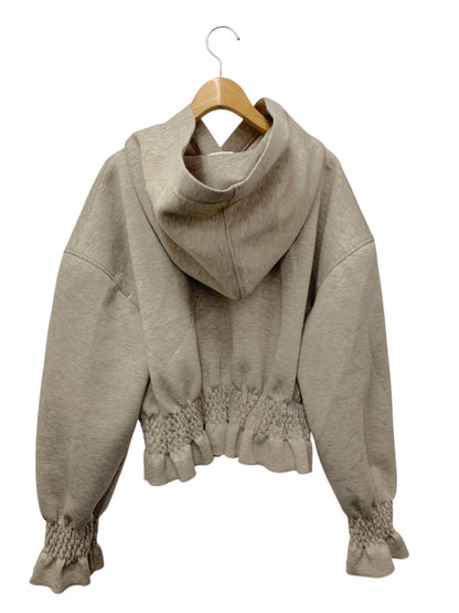 アディアム HEMLOCK HOODIE 42476 パーカー S ベージュ ウエストギャザー ITTMMPRH15U6