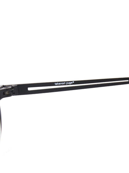 タカノリユゲ YUGE COLLECTION NEWMARBLE30 TY-104 メガネ ブラック メタルフレーム フルリム オーバル IT3V7TBHQZE3 【SALE】