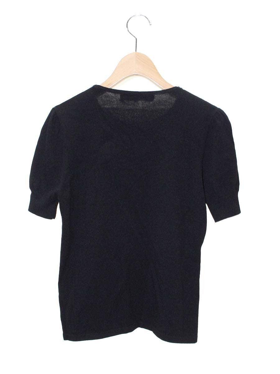 エムズグレイシー 528106 Tシャツ カットソー 38 ブラック パール ITFW1NI664GG
