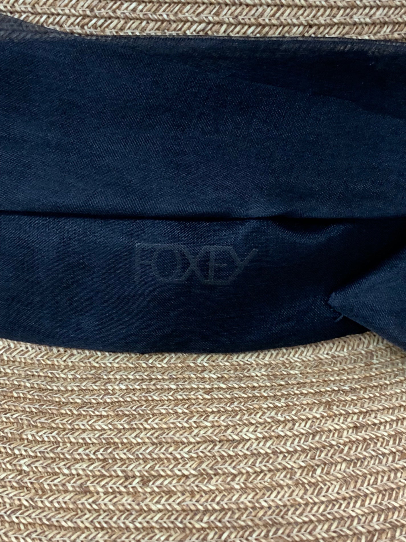 フォクシー ストローハット ベージュ キャペリン カペリン カプリーヌ ITIZLEDU1RUY