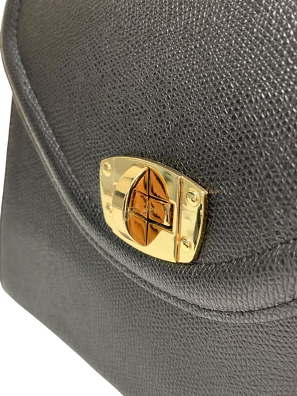 エムズグレイシー 674511 ハンドバッグ ブラック 台形 フラップ レザー 2WAY ITDDSYM4V9XH 【SALE】