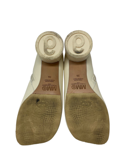 エムエム6メゾンマルジェラ アナトミックアンクルブーツ 36 アイボリー ITSAUV9T89S0 【SALE】