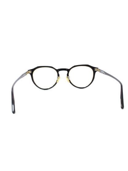 ユウイチトヤマ U-122 メガネ ブラック セルフレーム フルリム ラウンド IT9YU3ZKF4K8