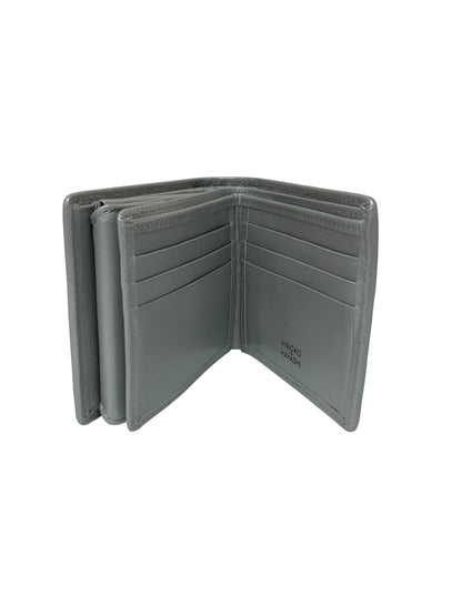 ヒロコハヤシ 709-11952 二つ折り財布 シルバー レザー IT59CFSBHDZ4