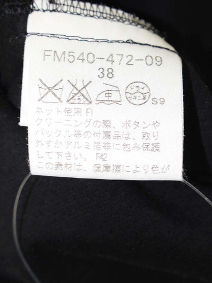 バーバリーブルーレーベル FM540-472-09 ワンピース 38 ブラック フロントボタン ITR7NIAZNEM8