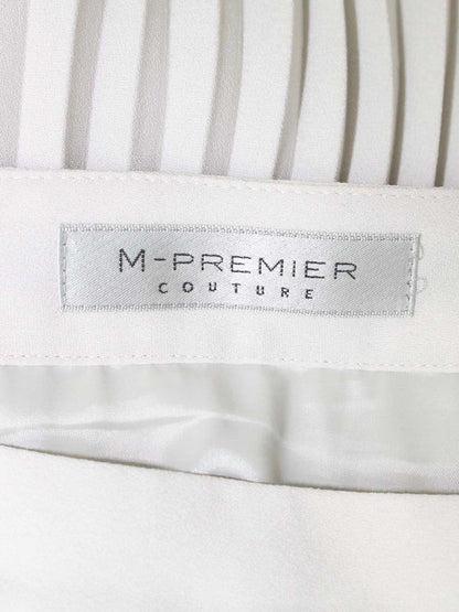 エムプルミエクチュール ジョーゼットプリーツスカート F428-001 36 グレージュ ITZQZWPUUM50