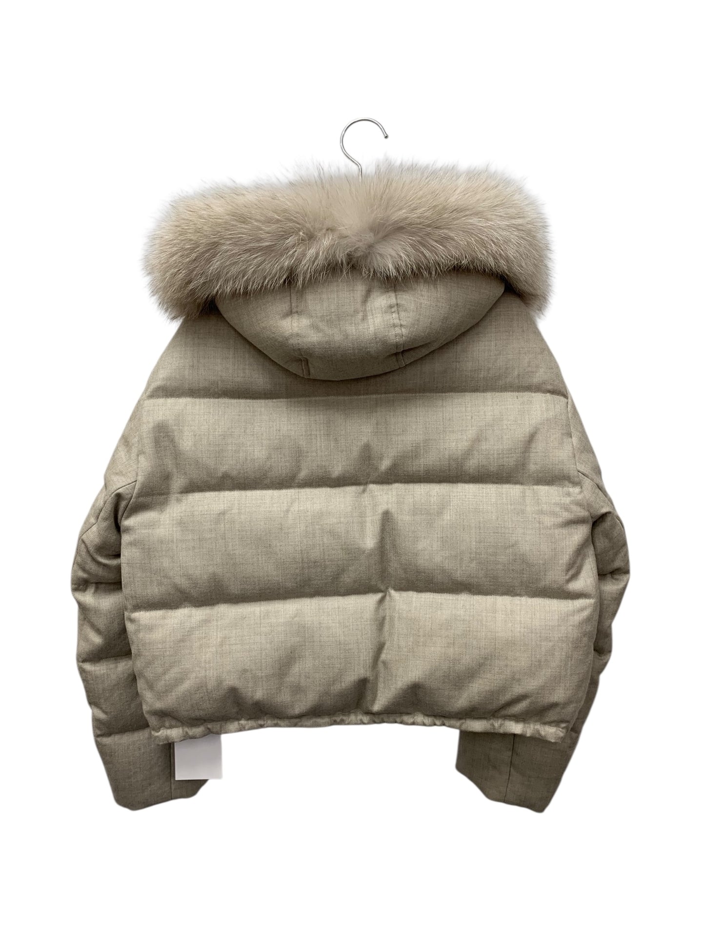 フォクシーブティック Dahlia 44582 ダウンジャケット 38 ベージュ フォックスファー IT3WCOYC49Y8