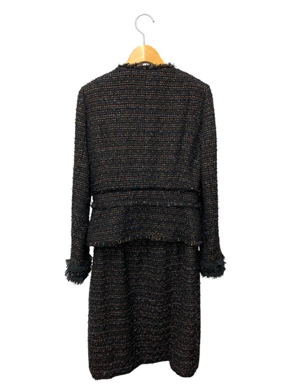 アナイ 10021-24-95-360/14021-24-95-360 ワンピーススーツ 36 ブラック ツイード IT9IZJCTO65R