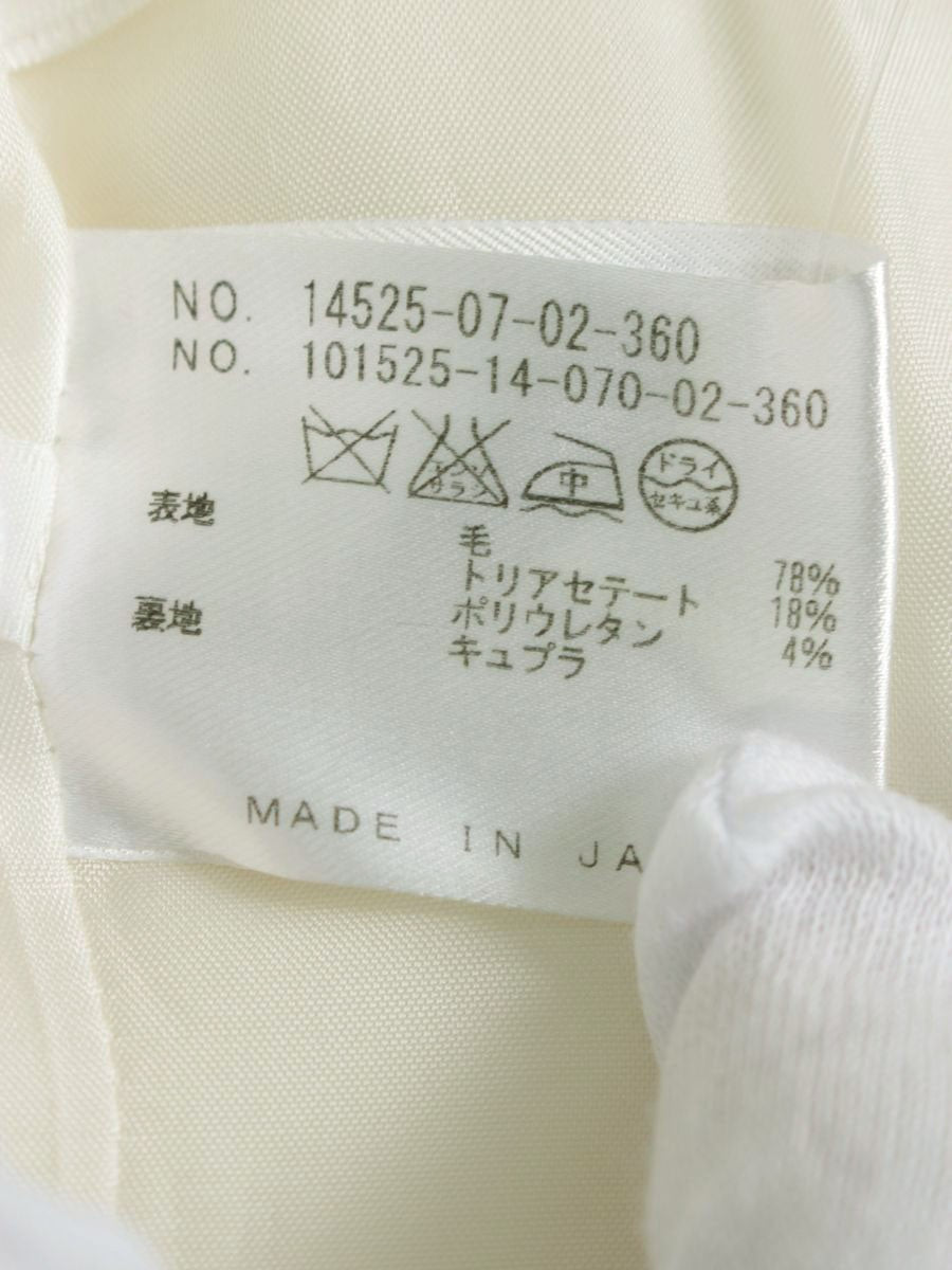 アナイ 14525-07-02-360 ワンピース 36 アイボリー ウール ITXV66I9LYGU