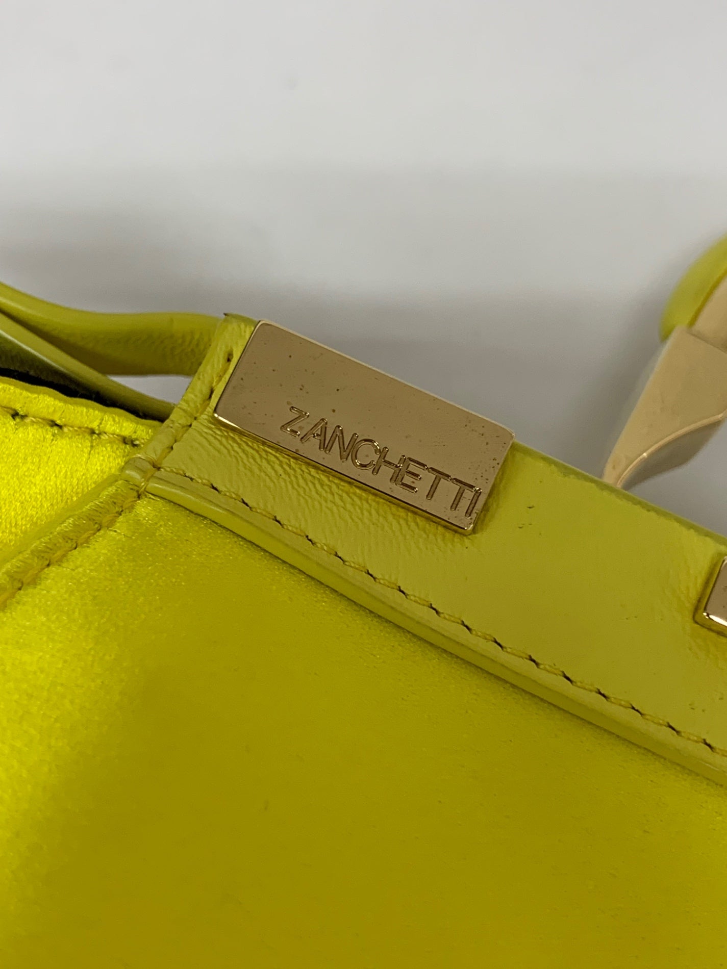 ザンチェッティ AMLETO MINI  41182010 ショルダーバッグ イエロー 2WAY ITNBI6AXZN6Y