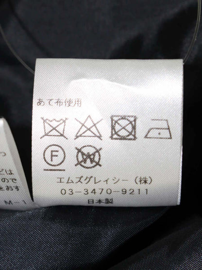 エムズグレイシー フラワーxリボン入りボーダージャガードワンピース 311302 40 ダークグレー IT0SBC2ASR9Y