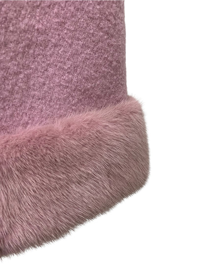 ルネ Coat 6533010 ノーカラージャケット 34 ピンク リボン HOPENHAGEN FUR ITHZRUV40Q2M
