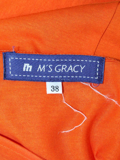 エムズグレイシー 725313 Tシャツ カットソー 38 オレンジ バックリボン ITNVJBTHEFAC