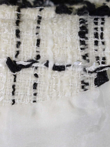 エムズグレイシー 724519 ジャケット 40 ホワイト パール ツィード IT6OTQQY93Y8