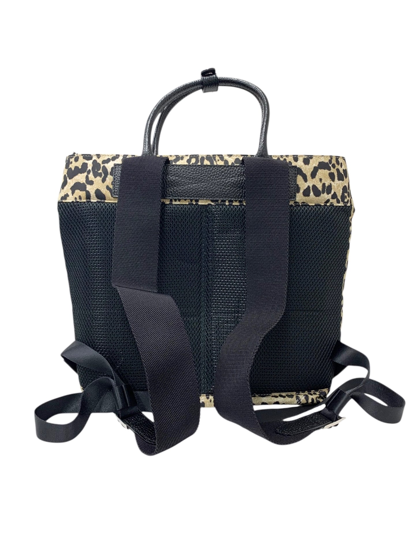 エーディーエムジェイ トートバッグ ベージュ ナイロン レザー レオパード柄 ITKRFZRD9BVE