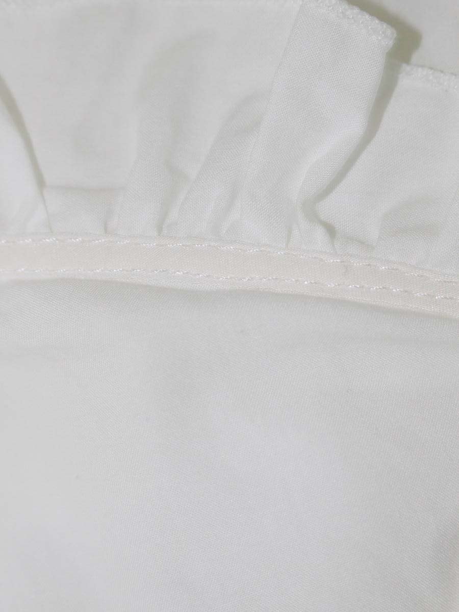 セブンテンバイミホカワヒト 2S506 ワンピース M ホワイト コットン フリル フレア ITZM1WTH22MS