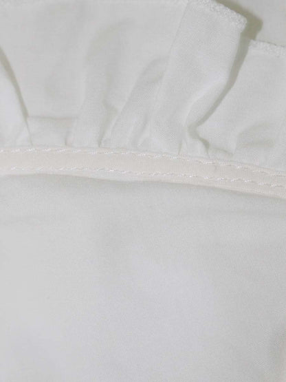 セブンテンバイミホカワヒト 2S506 ワンピース M ホワイト コットン フリル フレア ITZM1WTH22MS