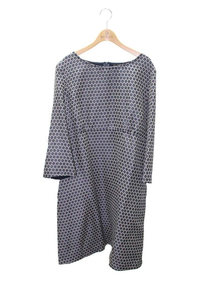 ウィークエンドマックスマーラ 522117876700 ワンピース XXL ネイビー フラワーモチーフ ITY6PXUSA2LU