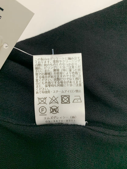 エムズグレイシー チュールフリル付きカーディガン 518117 カーディガン 38 ブラック ITMFDDOZ7M48