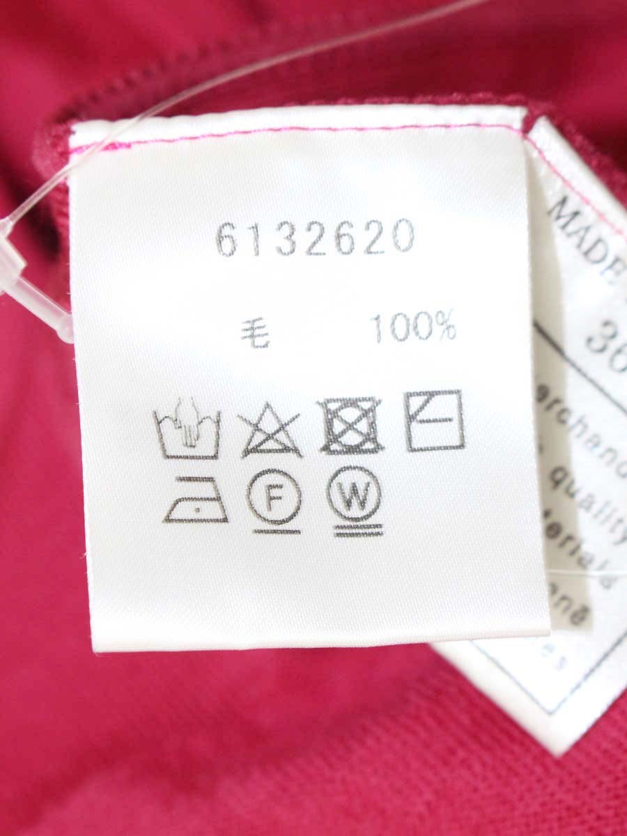 ルネ 6132620 ニットセーター 36 レッド タートル ウール ITO9S701X8R6