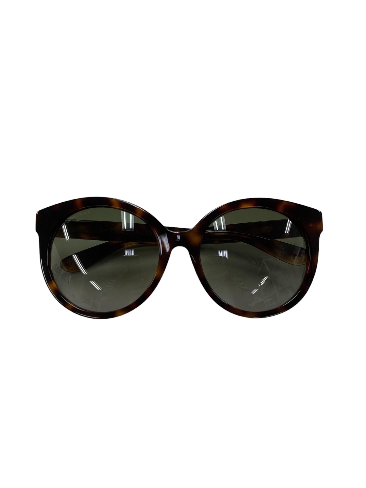 ジミーチュウ ASTAR 086HA サングラス ブラウン セルフレーム フルリム ラウンド（丸メガネ）スタースタッズ IT6HGF74939W 【SALE】