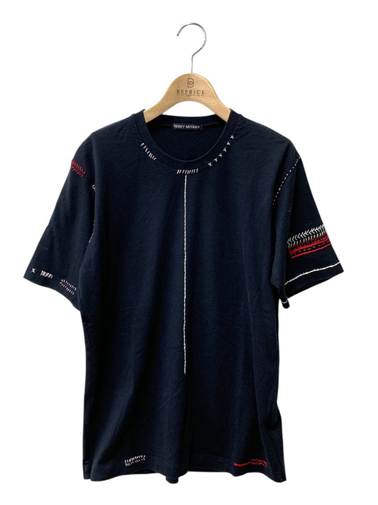 イッセイミヤケ ME61JK415 Tシャツ 3 ブラック ステッチ ITOCAESYR9HG 【SALE】