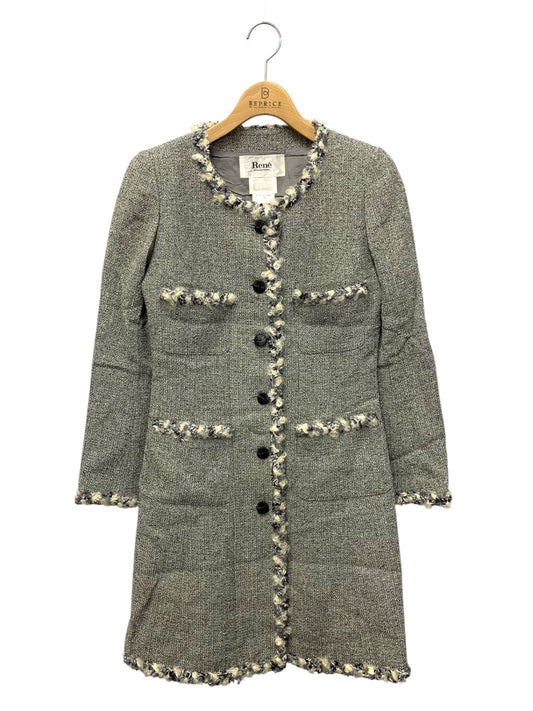ルネ 6833360 コート 36 グレー TISSUE ツイード ITEGA0UBA89R