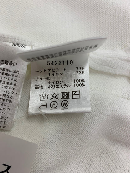 ルネ 5422110 カーディガン 38 ホワイト バルーンスリーブ エアリー ロング ITHEKCQXBDEO