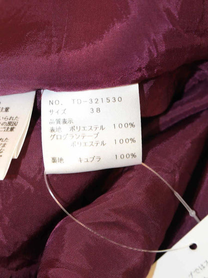 エムズグレイシー 321530 ワンピース 38 パープル チェック ITOSBVJ6WJCI