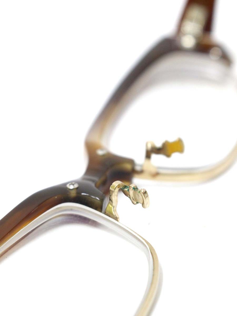 オリバーピープルズ Flux メガネ ブラウン コンビフレーム フルリム ブロウ IT8M8GL8THVL 【SALE】