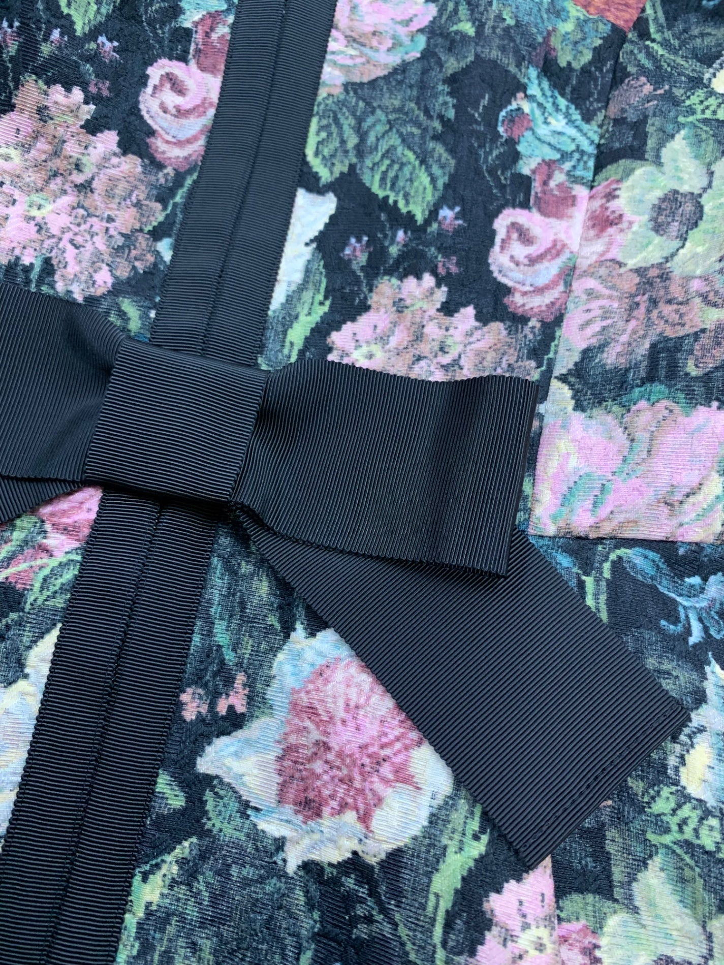 エムズグレイシー ゴブラン調プリントドレス 511523 40 マルチカラー