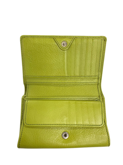 ヒロフ センプレ 二つ折り財布 レザー ウォレット 本革 グリーン ITA52D8RU288