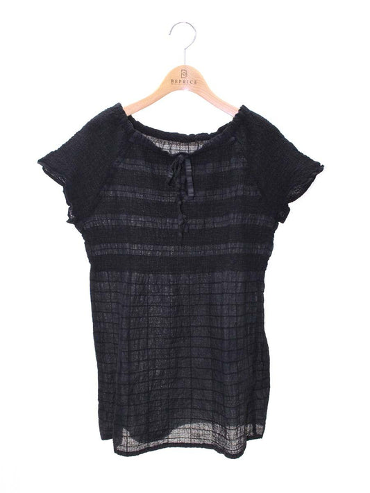 ミーイッセイミヤケ MI32FK509 プルオーバー ブラック リボン カリフラワー IT607PPBS4Z0 【SALE】