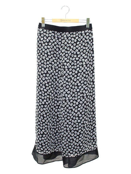 エムズグレイシー 416316 パンツ 38 ブラック フラワーモチーフ ドット柄 IT99RURSAQ1I