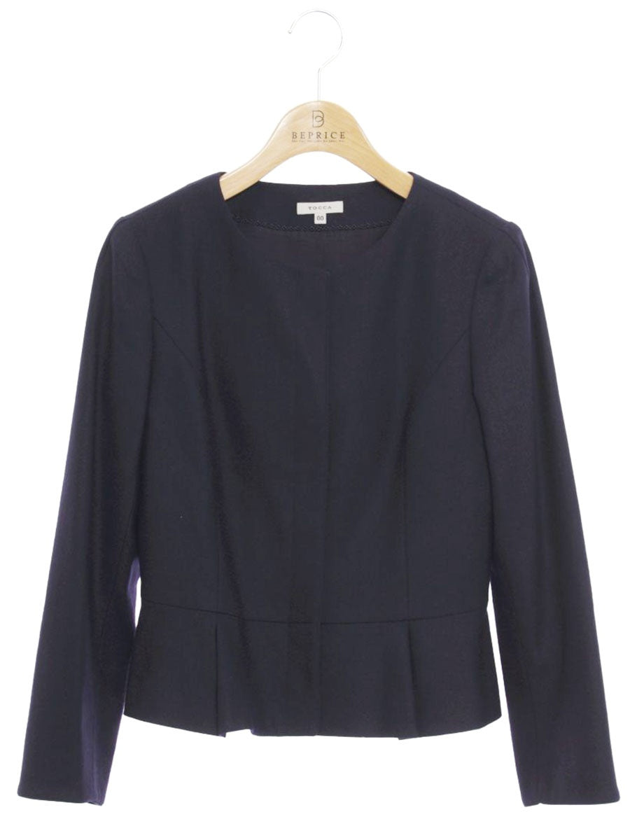 トッカ JKTOYA0910 ジャケット 00 ネイビー ノーカラー IT2U914DZPLO