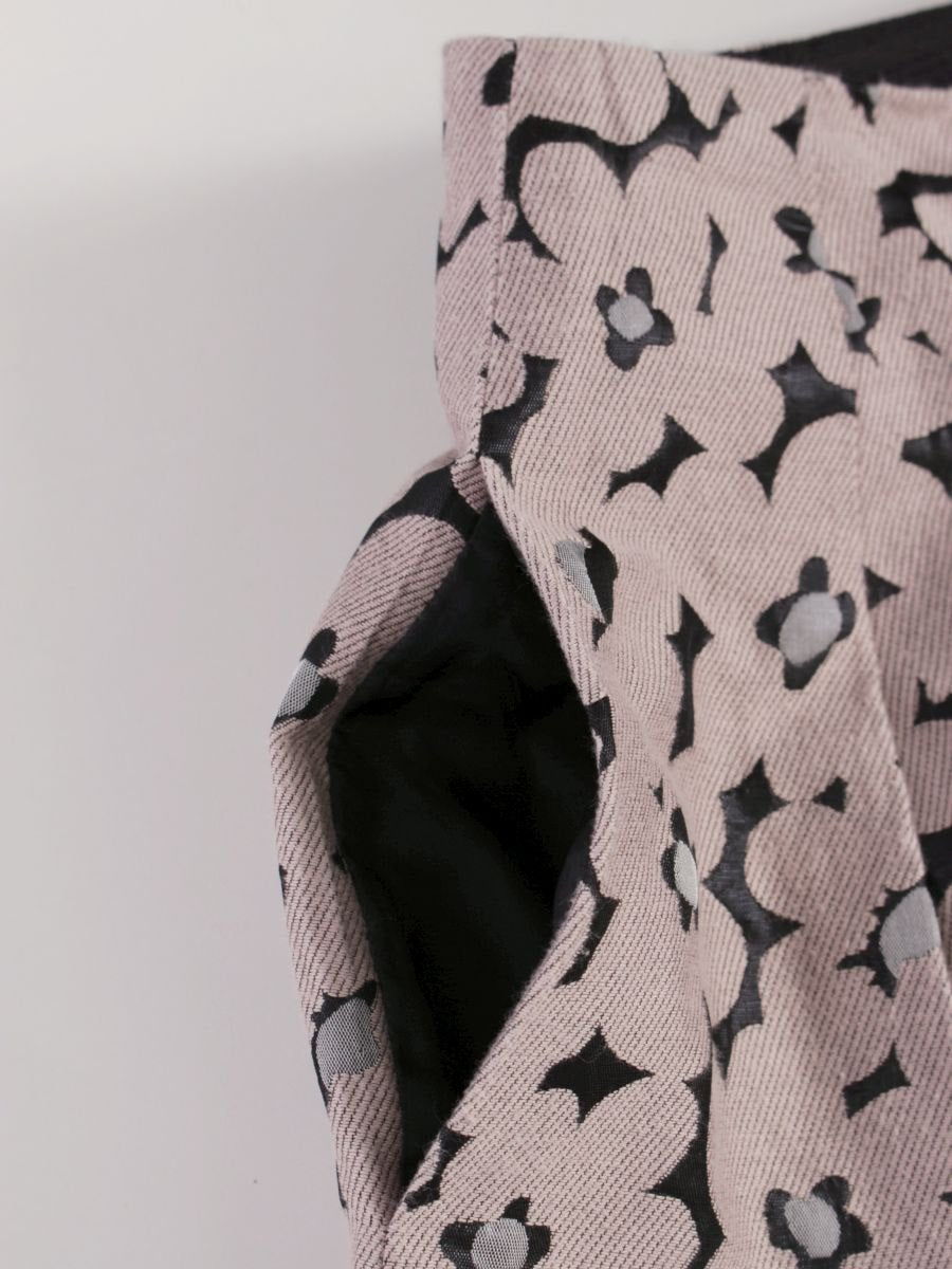 エムズグレイシー Skirt 417526 スカート 38 ピンク フラワーモチーフ ジャガード ITUX9MP40KVS 【SALE】