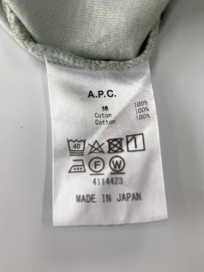 アーペーセー 24235-1-90061 Tシャツ L ブルー ロゴ 刺繍 ITPHMDDRAZZE