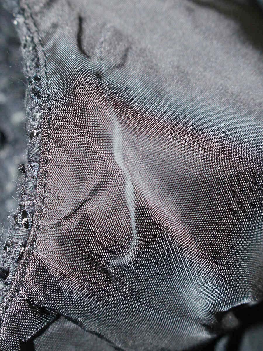 フォクシーブティック Classic Tweed 35284 ノースリーブ 38 ネイビー ツイード切替 IT5XOTMBERCO