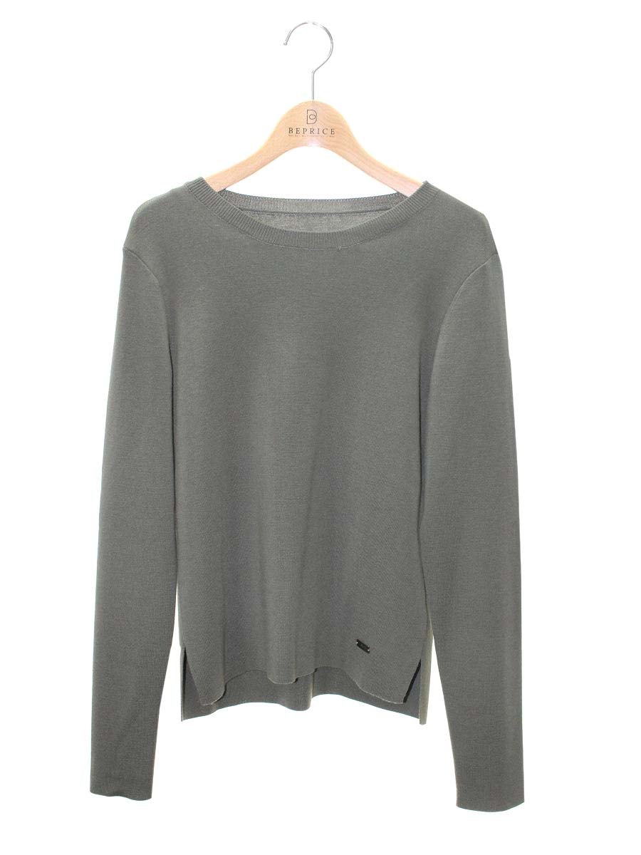 フォクシーブティック Knit Tops 36301 ニットセーター 40 カーキグリーン ITOW0JUU0DHF