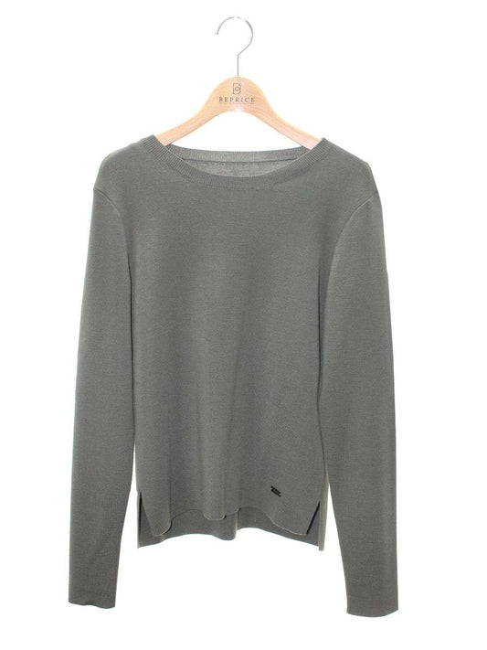 フォクシーブティック Knit Tops 36301 ニットセーター 40 カーキグリーン ITOW0JUU0DHF