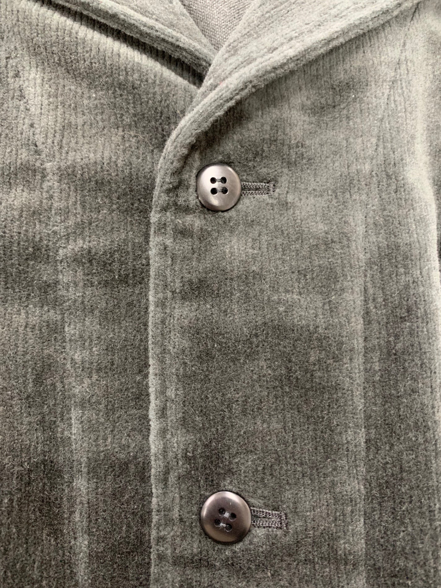 結 ユイ COLLARED CARDIGAN YCD-007 ジャケット 2 チャコールブラック コーデュロイ ITER8C4DDB9Y